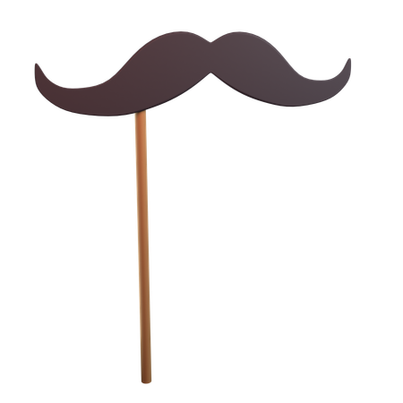 Moustache sur bâton  3D Icon