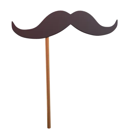 Moustache sur bâton  3D Icon