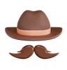 Moustache With Hat