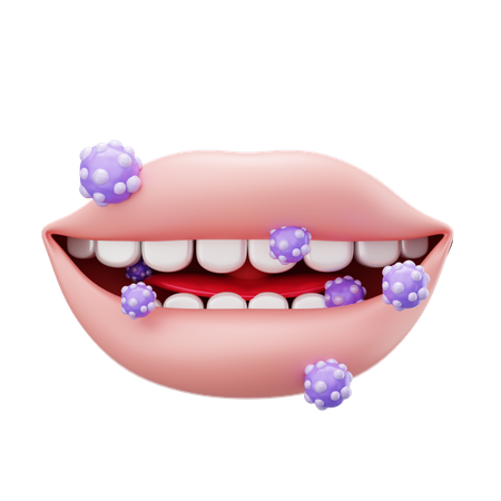 Mouth Cancer  3D Icon