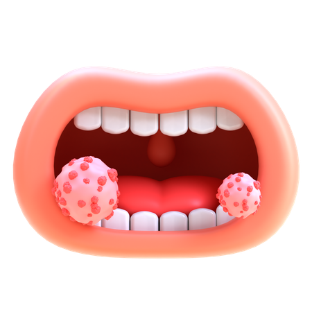 Mouth Cancer  3D Icon