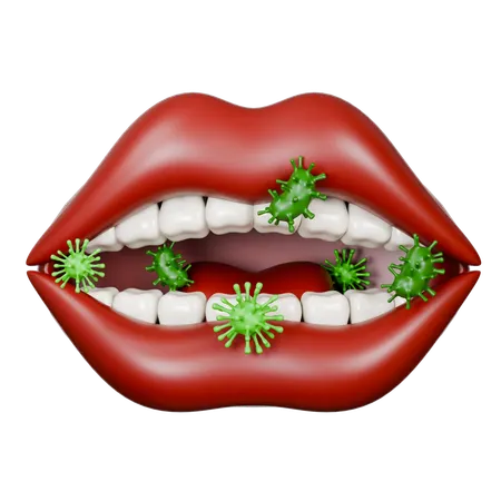Mouth Diseases  3D Icon