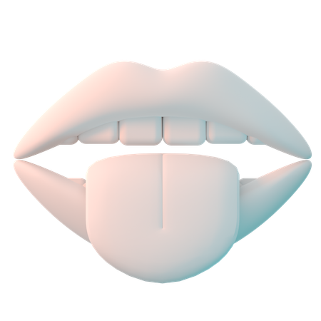 Mouth Tongue  3D Icon