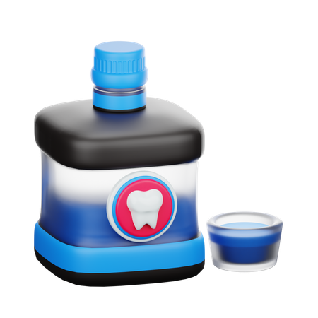 Mouth Wash  3D Icon