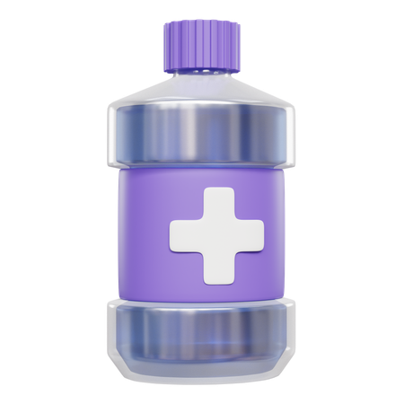 Mouth Wash  3D Icon