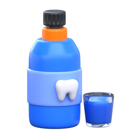 Mouth Wash  3D Icon