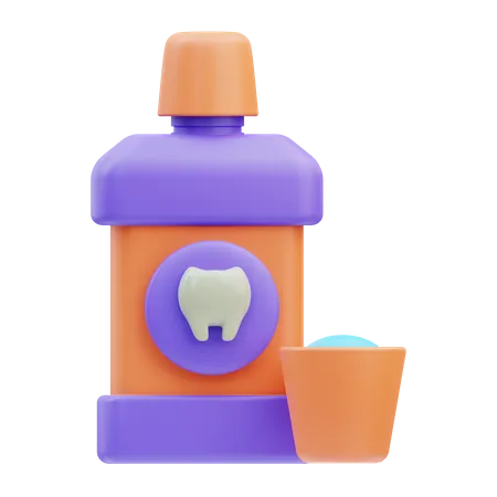 Mouthwash  3D Icon