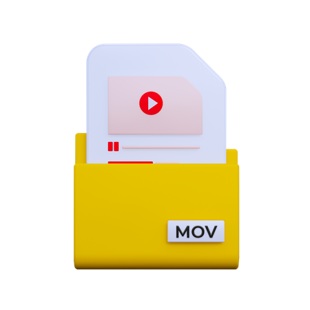 Mov-Datei  3D Icon