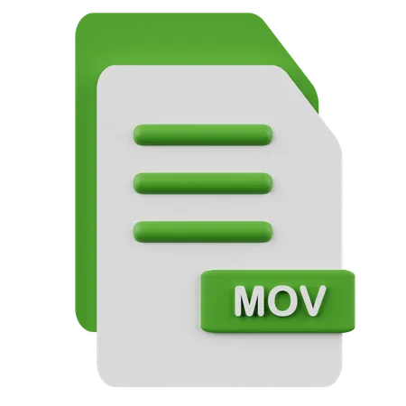 Mov File  3D Icon