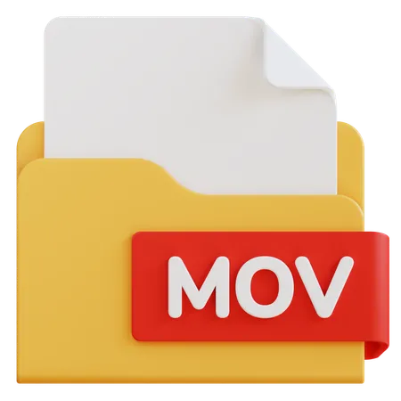 Mov File  3D Icon