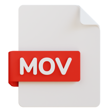 Mov File  3D Icon