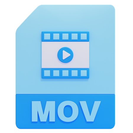 MOV File  3D Icon