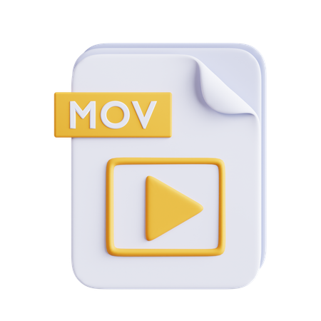 Mov File  3D Icon