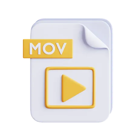 Mov File  3D Icon