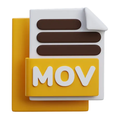 Mov File  3D Icon