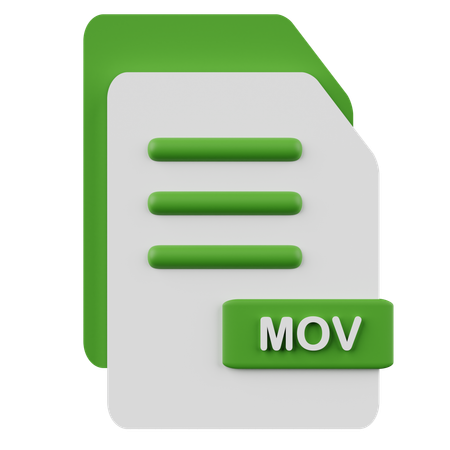 Mov File  3D Icon