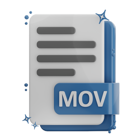 Mov File  3D Icon