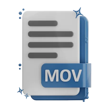 Mov File  3D Icon