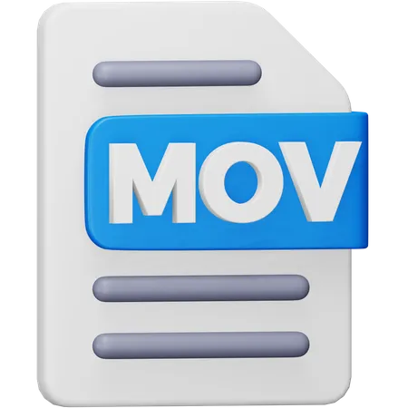 Mov File  3D Icon