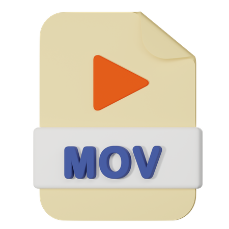 Mov File  3D Icon