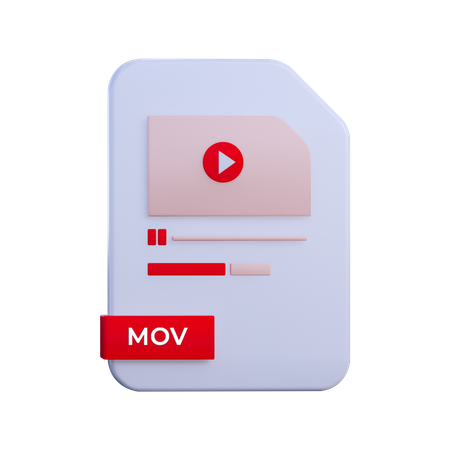 Mov File  3D Illustration