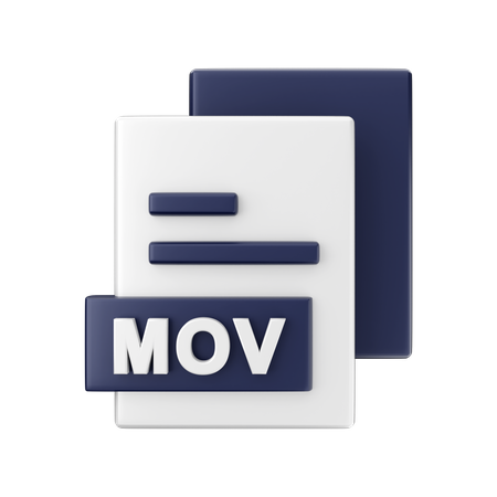 Mov File  3D Illustration