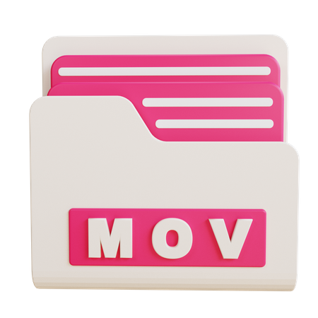 MOV Folder  3D Icon