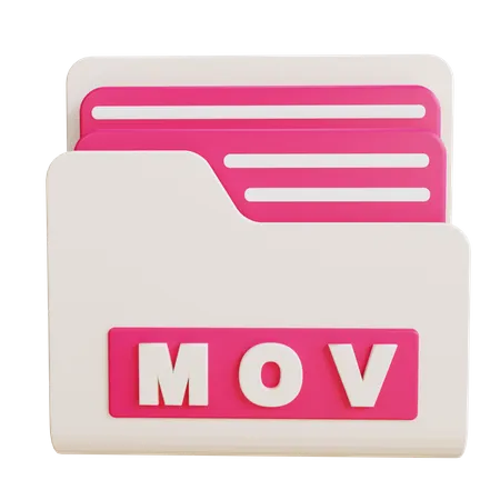 MOV Folder  3D Icon
