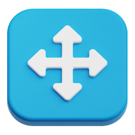 Move  3D Icon