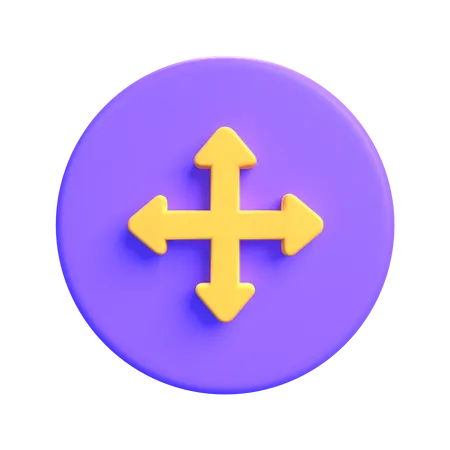 Move  3D Icon