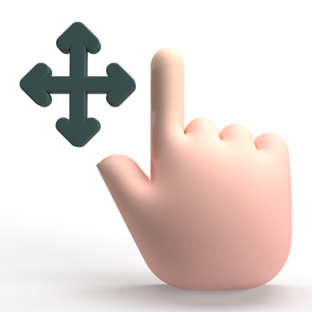 Move  3D Icon