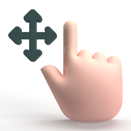 Move  3D Icon