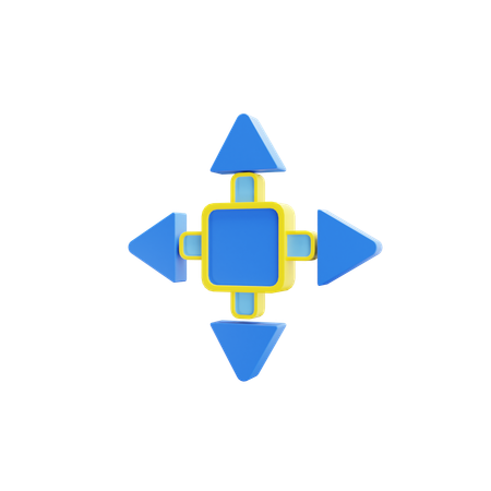 Move  3D Icon