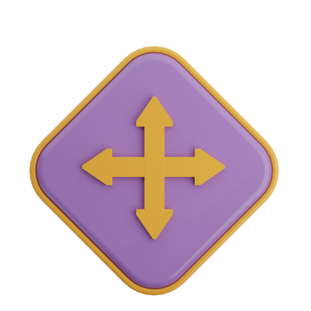Move Arrow  3D Icon