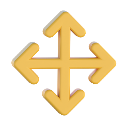 화살표 이동  3D Icon