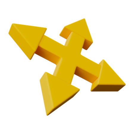 화살표 이동  3D Icon