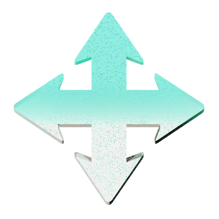 Move Arrow  3D Icon