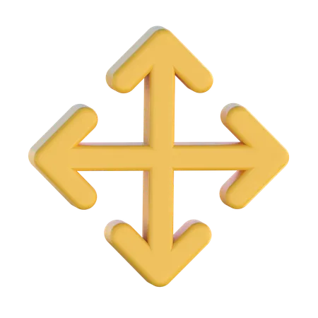 Move Arrow  3D Icon