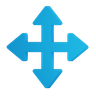 four arrow 3d logo