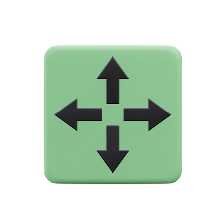 Move Arrows  3D Icon