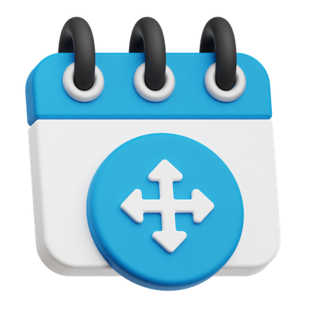 Move Calendar  3D Icon