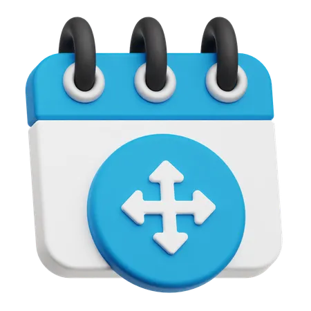 Move Calendar  3D Icon