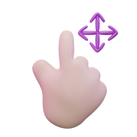 Move Hand Gesture  3D Icon