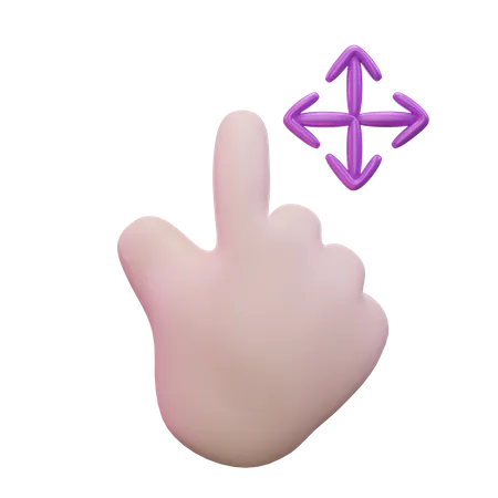 Move Hand Gesture  3D Icon