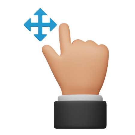 Move Touch Gesture  3D Icon