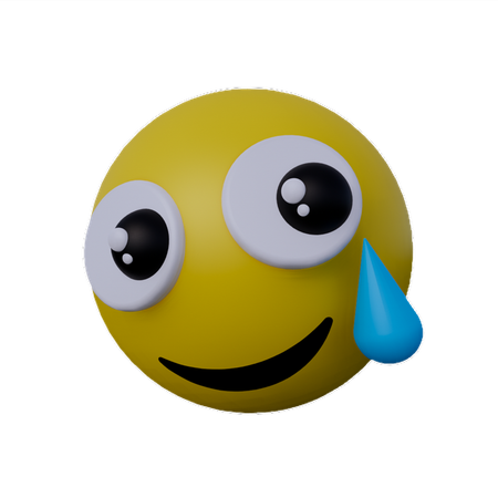 Moved with tears Emoji  3D Icon