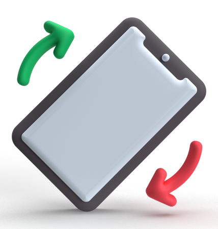 Rotação móvel  3D Icon