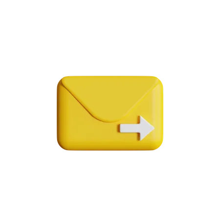 Mover correo  3D Icon