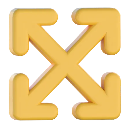 Mover seta  3D Icon