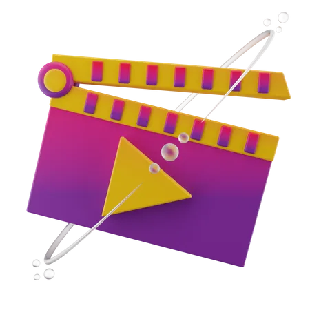 Movie  3D Icon